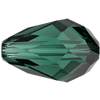 Swarovski Perle 5500, Tropfen 9x6mm, EMERALD