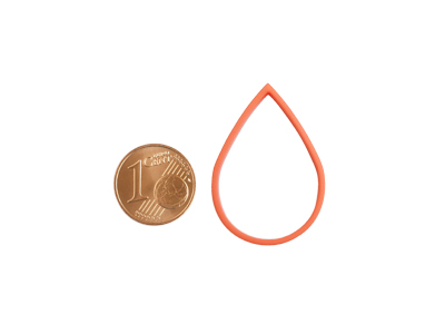 orange Basis Rahmen für Brick Stitch Perlenohrringe