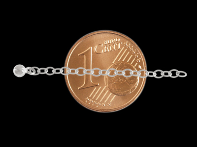 Regulationskettchen für Schmuck aus echtem Silber, Bild 2