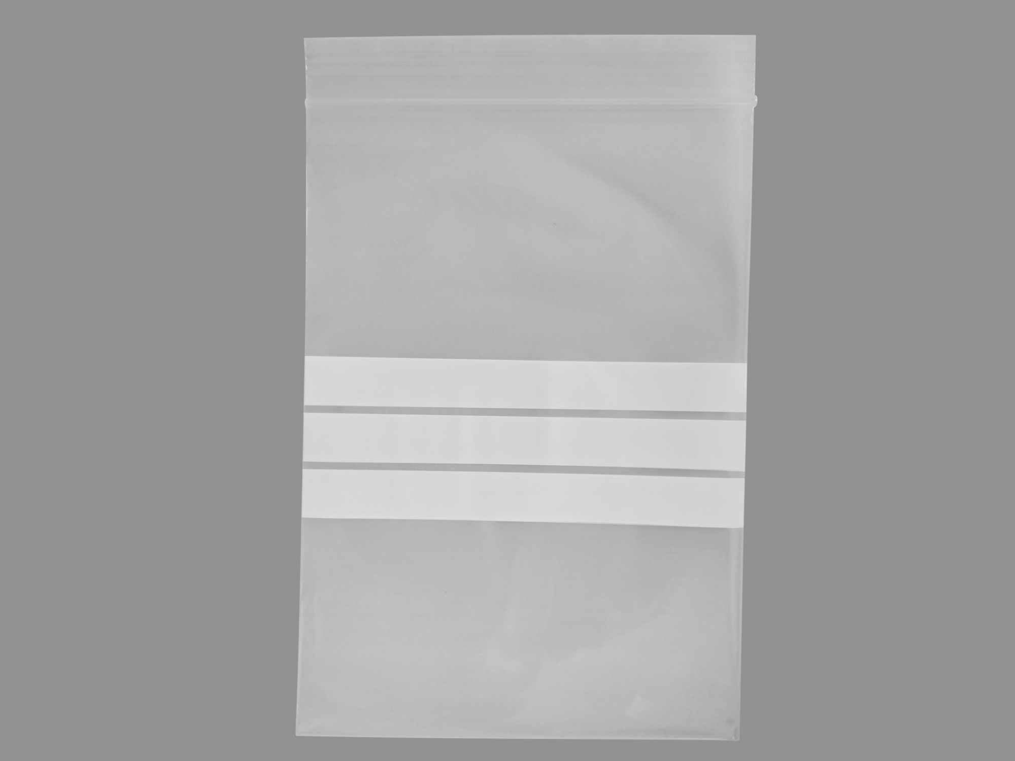 Druckverschlußbeutel mit Beschriftungsfeld 100x150mm