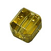 1 Strang facettierte Würfel Perlen 4mm smoked Olivine