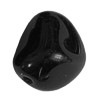 100g. Glasperlen Fantasieform Schwarz / opak
