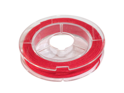 dünnes rotes Macrame Band