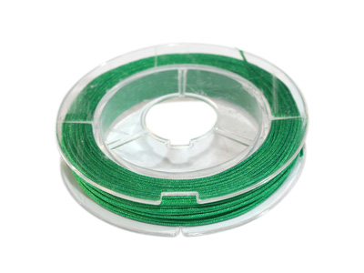 dünnes Macrame Band grün