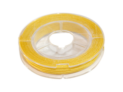 dünnes Macrame Band gelb