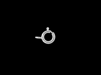 kleine 6mm Federringschließe aus 925 echt Silber für Ketten 