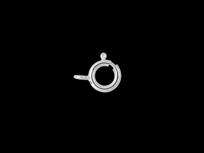 7mm Federringschließe aus 925 echt Silber für Ketten und Arm