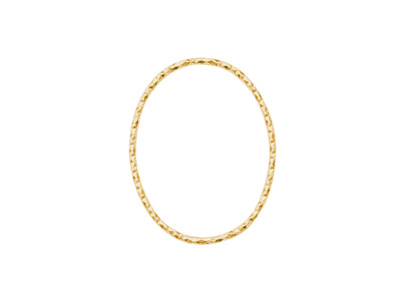 goldene ovale Basis für Brick Stitch Perlenohrringe, echt Si