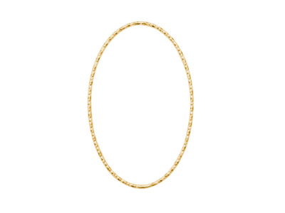 goldene große ovale Basis für Brick Stitch Perlenohrringe, e