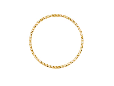 goldener 20mm Metallring als Basis für Brick Stitch Ohrringe
