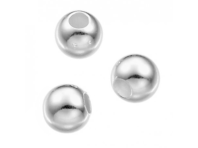 runde glatte echt Silber Perlen 4mm Grohandel