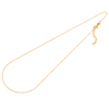 zartes Halskettchen mit Schließe und Verlängerung 40+5cm - 925 Silber, echt rose vergoldet 3µ