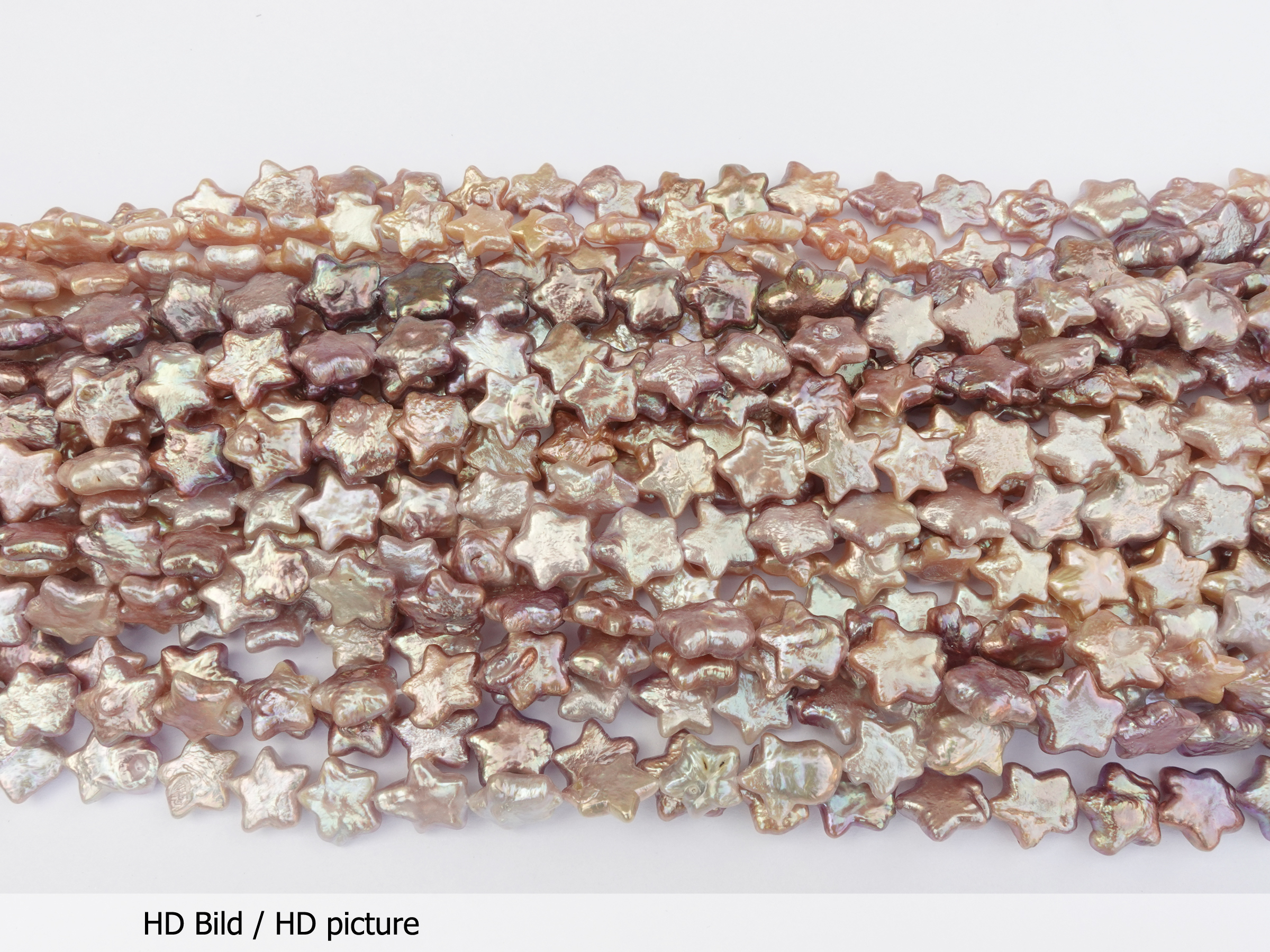 sternenförmige Zuchtperlen Kulturperlen ca. 12mm zum Schmuck