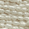1 Strang (~35cm) echter Zuchtperlen, reissförmig ~2,5x4mm, B-Qualität