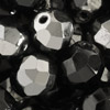 1 Pkg. (50 Gramm) facettierte Glasperlen 8mm Kristall mit Metallicbeschichtung