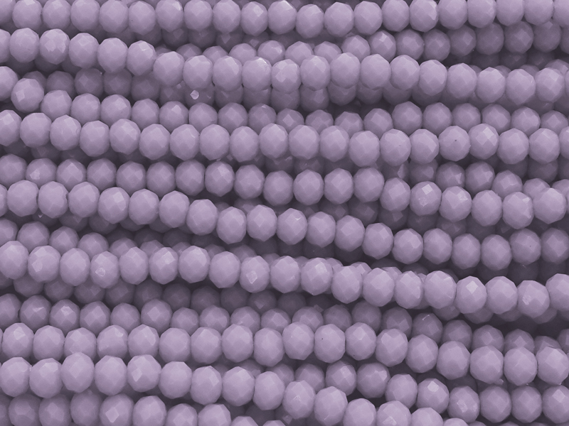 facettierte, geschliffene Glasperlen 2x3mm