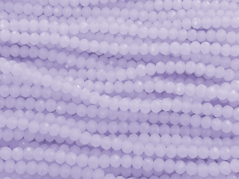 facettierte, geschliffene Glasperlen 2x3mm Farbe: Violet Opa
