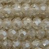 1 Strang (~138 Stk) facettierte Perlen, Rondellen SMALL, Beige