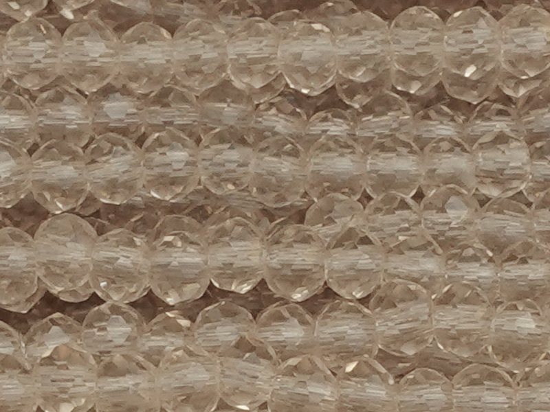 facettierte Glasschliffperlen Rondellen 2mm - Nahaufnahme