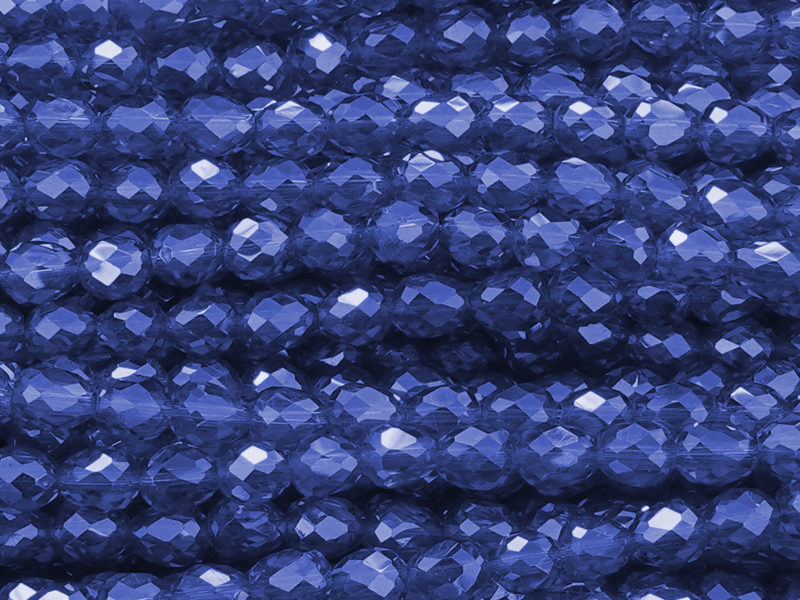 erdbeerförmige, facettierte Glitzerperlen Tropfen 4mm, Farbe
