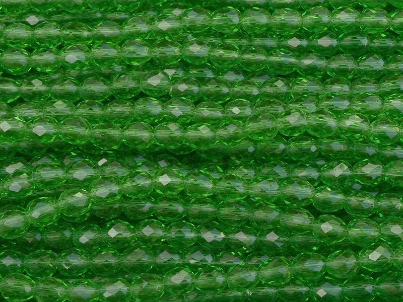 erdbeerförmige, facettierte Glitzerperlen Tropfen 4mm, Farbe
