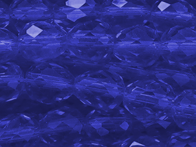 erdbeerförmige, Glasperlen Tropfen 4mm, Farbe: sapphireblau