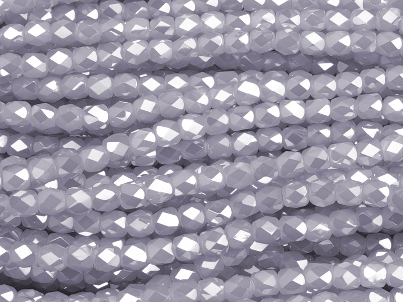 tönnchenförmige, facettierte Glasperlen 3mm, Farbe: Smoky Vi