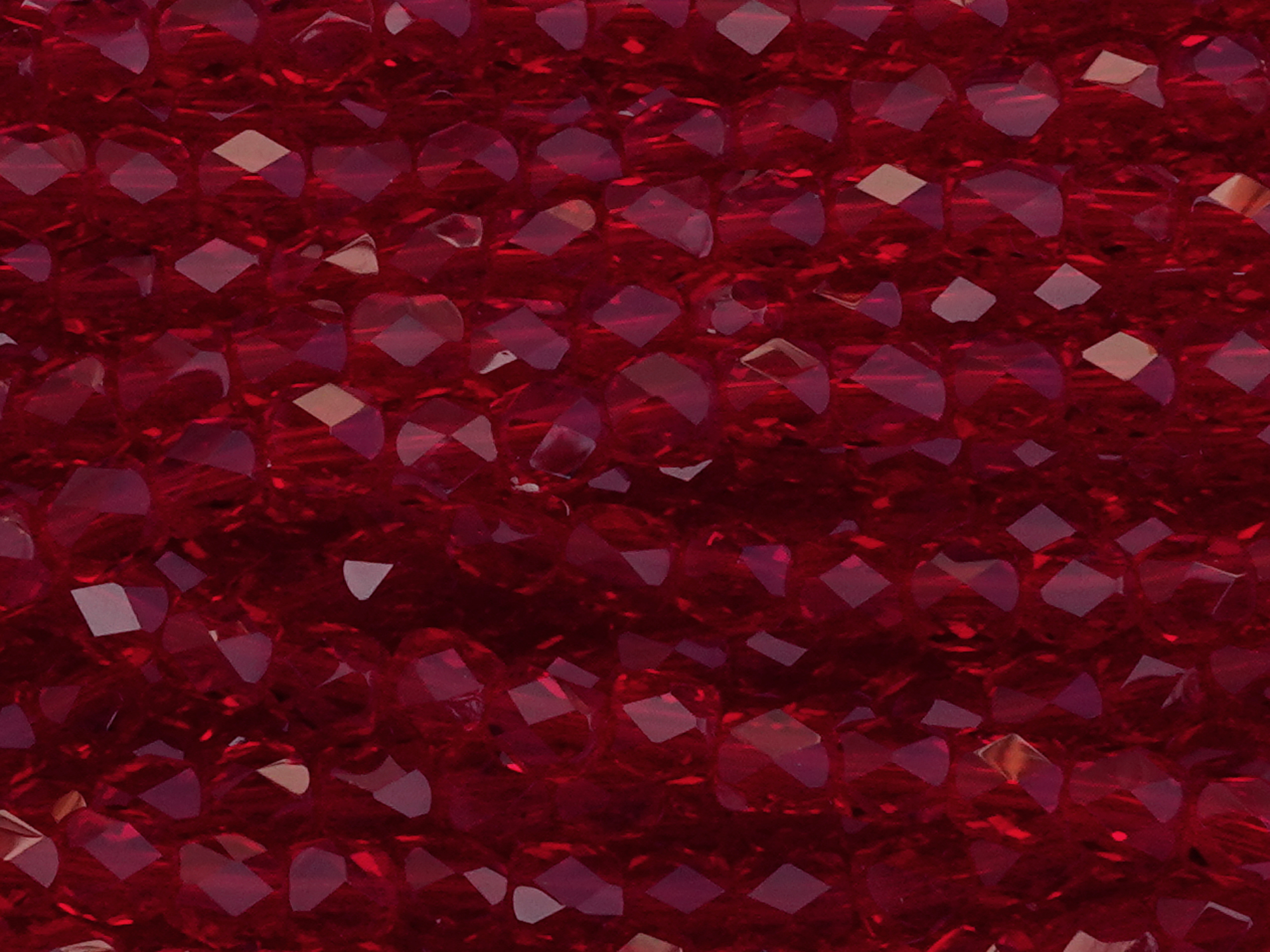 tönnchenförmige, facettierte Glitzerperlen 4mm, Farbe: Siam 