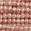 1 Strang (~36cm) Zirkonia Perlen rund facettierte ~2mm - Cotton Candy