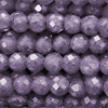 1 Strang (~36cm) Zirkonia Perlen rund facettierte ~2mm - Violett