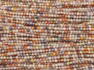 bunte facettierte Zirkonia Perlen 2mm günstig