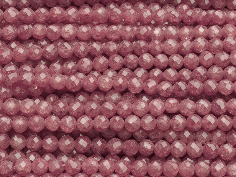 faceted zirconia beads 3mm, wine red
