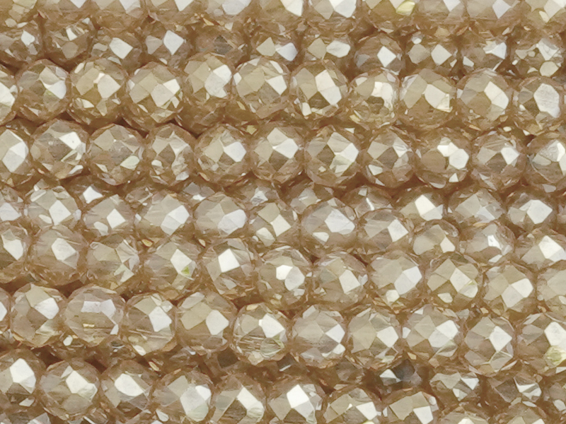 facettierte Zirkonia Perlen 3mm - Nahaufnahme