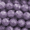 1 Strang (~35cm) Zirkonia Perlen rund facettierte ~3mm - Violett