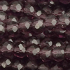 1 Strang (~140 Stk) facettierte Perlen, Rondellen SMALL, dunkler Amethyst