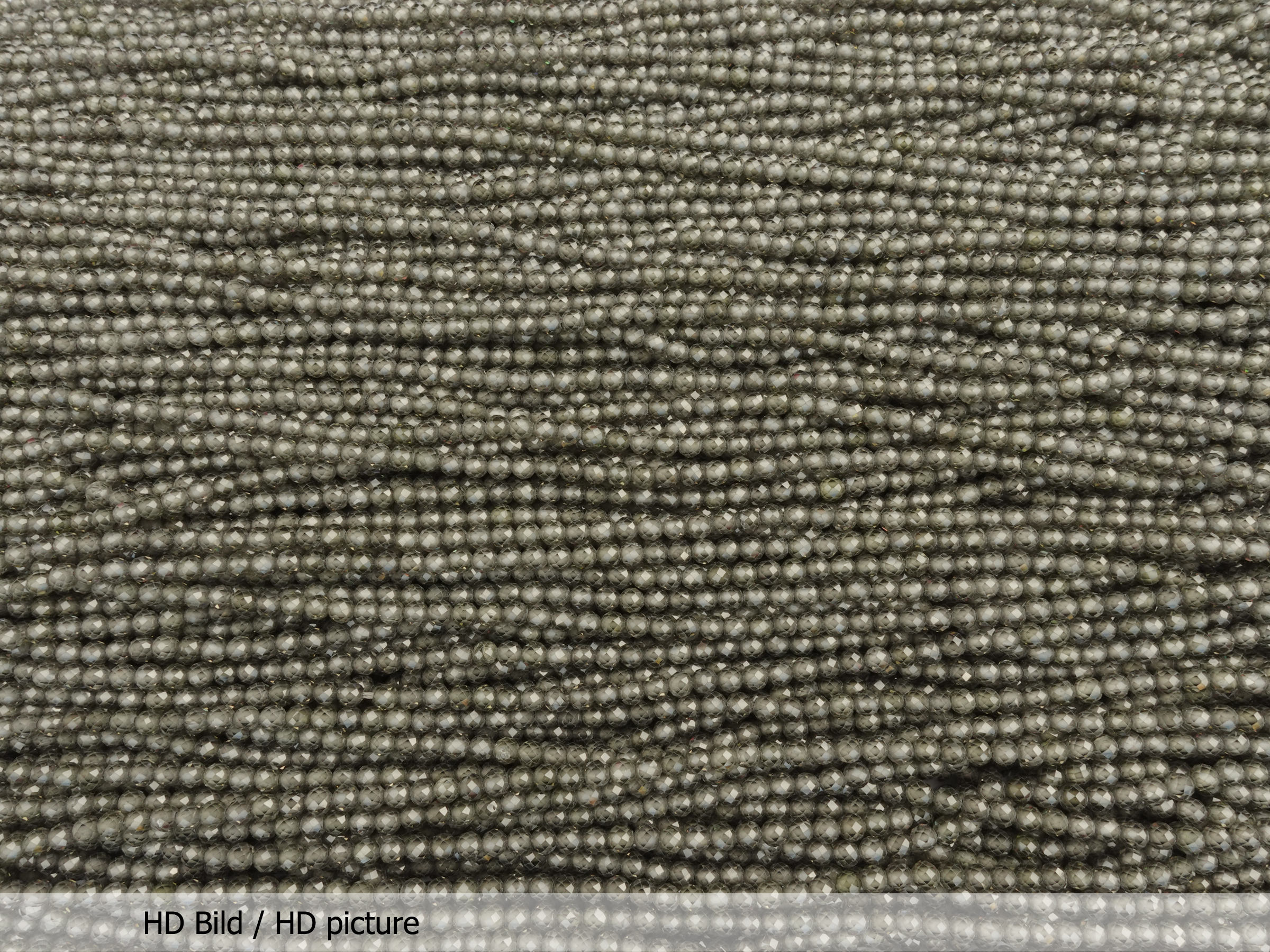 graue facettierte Zirkonia Glitzerperlen 3mm - HD Bild