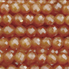 1 Strang (~35,5cm) Zirkonia Perlen rund facettierte ~1,9mm - Feuerorange