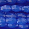1 Strang (~100 Stk) facettierte Tropfen ~3x5mm, opaque blue