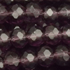 1 Strang (~143 Stk.) facettierte Rondellen MEDIUM, dunkler Amethyst
