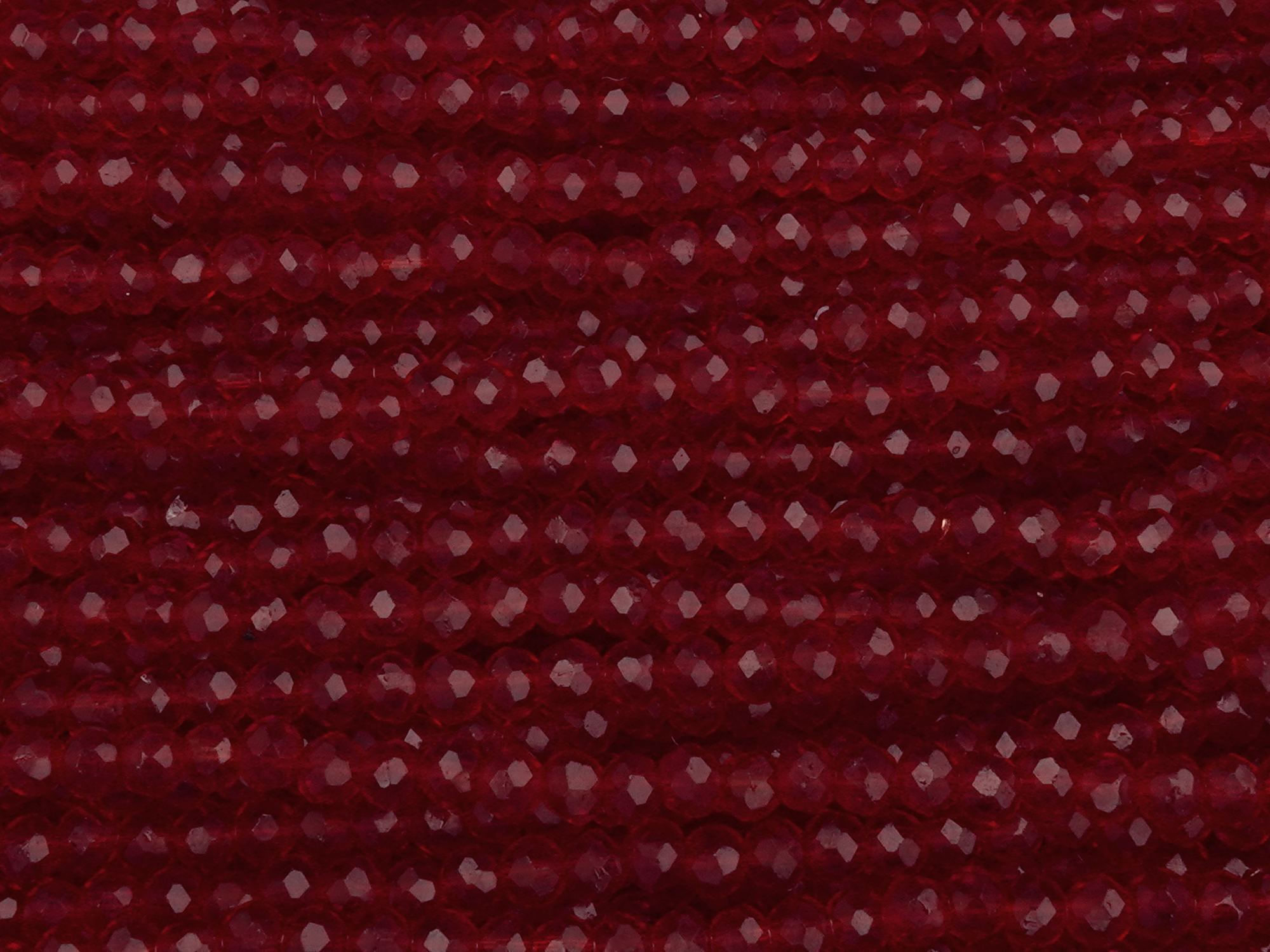 facettierte, geschliffene Glasperlen 2x3mm zum Schmuckmachen