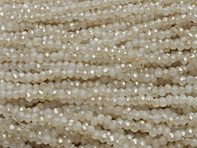 facettierte Glasschliffperlen Rondellen 2mm