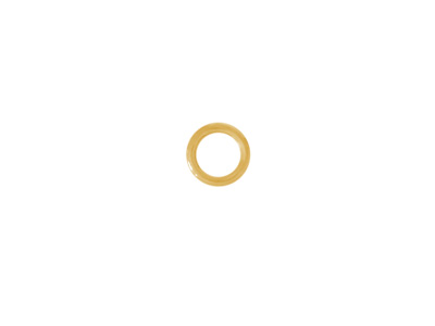 goldene geschlossene Ringe Ösen Ringel 6mm