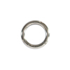 10 Stk. Ringe geschlossen, Edelstah 6mm/1mm