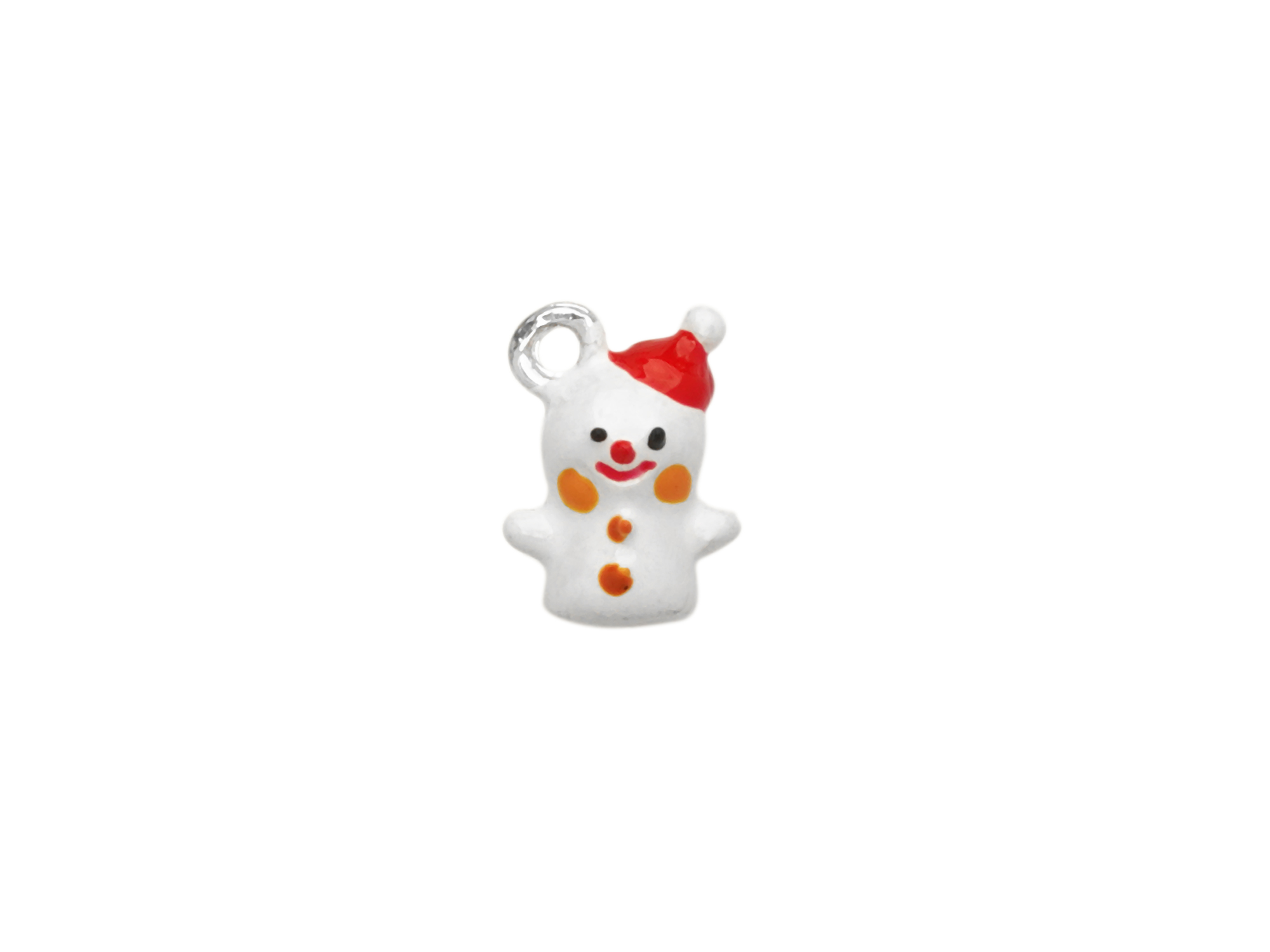 kleiner Charm Anhänger Schneemann