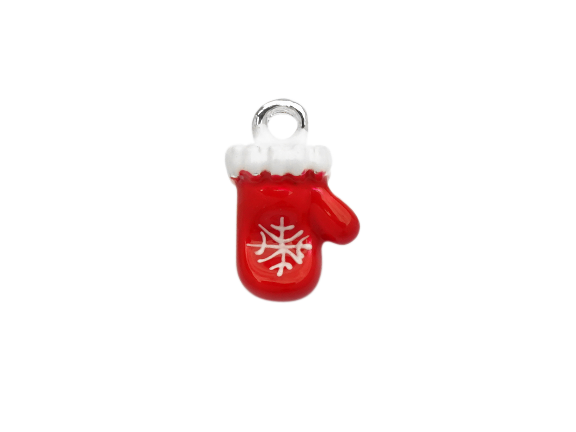 kleiner Charm Anhänger Weihnachtshandschuh
