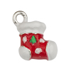 kleiner 3D Anhänger ~11x12mm, Weihnachtsstiefel