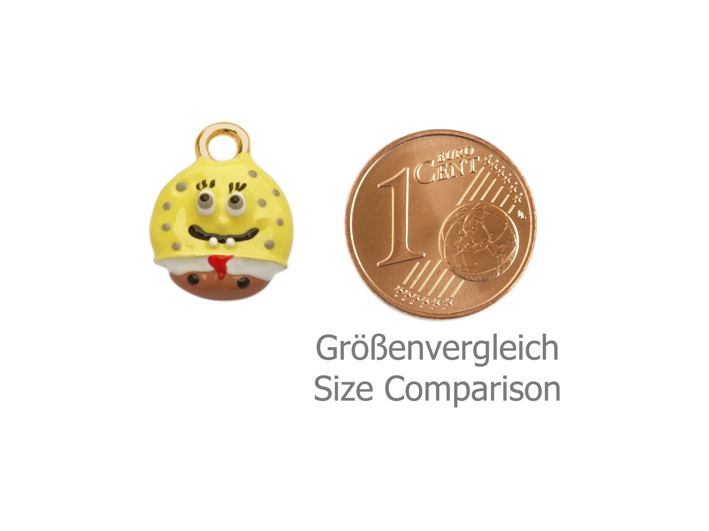 kleiner Schmuck Anhänger Bernd - Größenvergleich