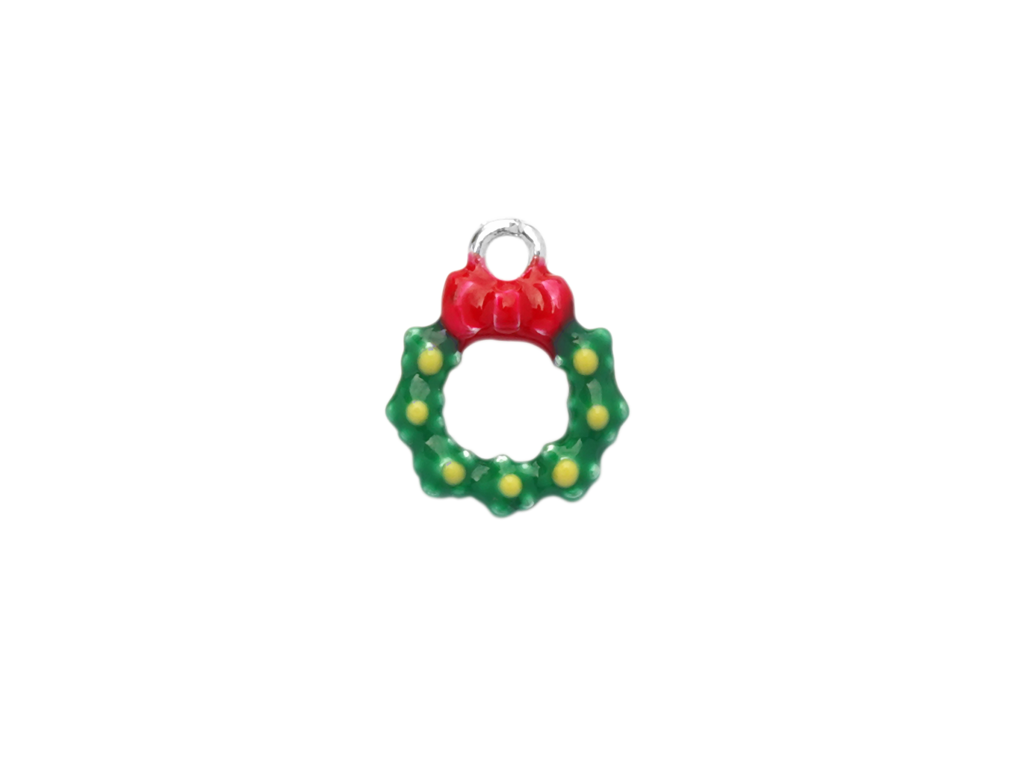 kleiner Charm Anhänger Weihnachtskranz