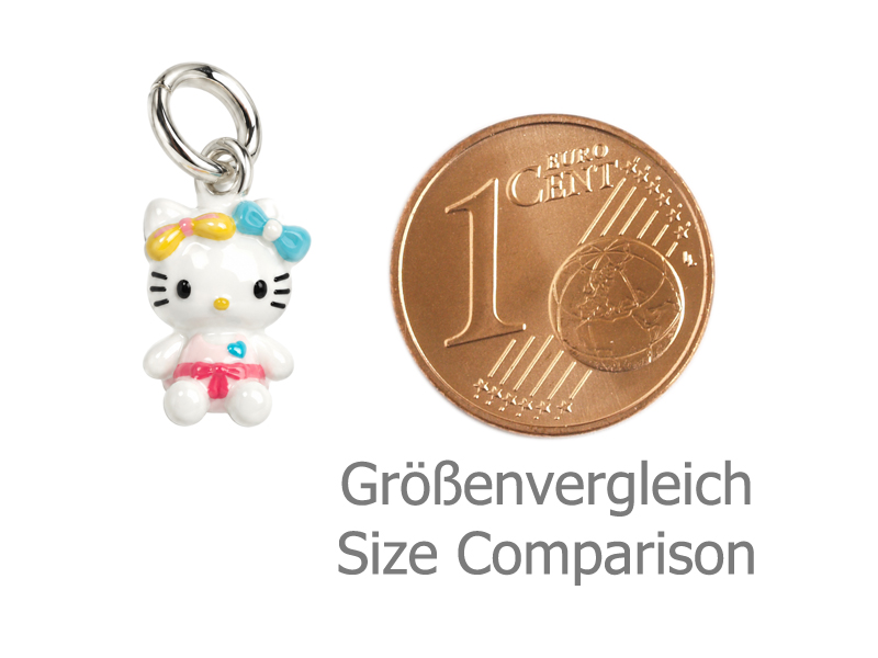 niedlicher kleiner Hello Kitty Anhänger zum Schmuckmachen -