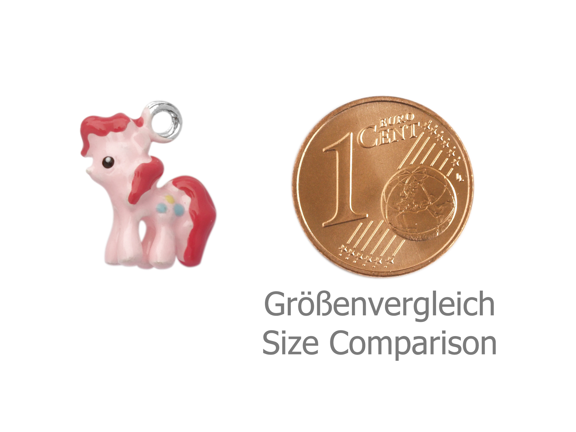 kleiner Pferde Anhänger, Schmuck Anhänger Pferd - Größenverg